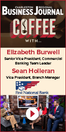 Ad: Coffee With - First National Bank's Burwell and Holleran
