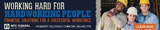 Ad: MTC Federal Credit Union - Working hard for hardworking people