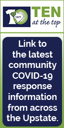 ad: ten at the top link to community information about Covid response