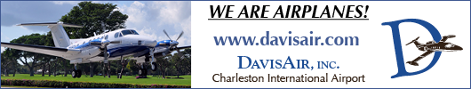 Ad: DavisAir - We are airplanes - Charleston International Airport