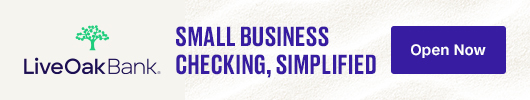 Ad: Live Oak Bank small business checking simplified